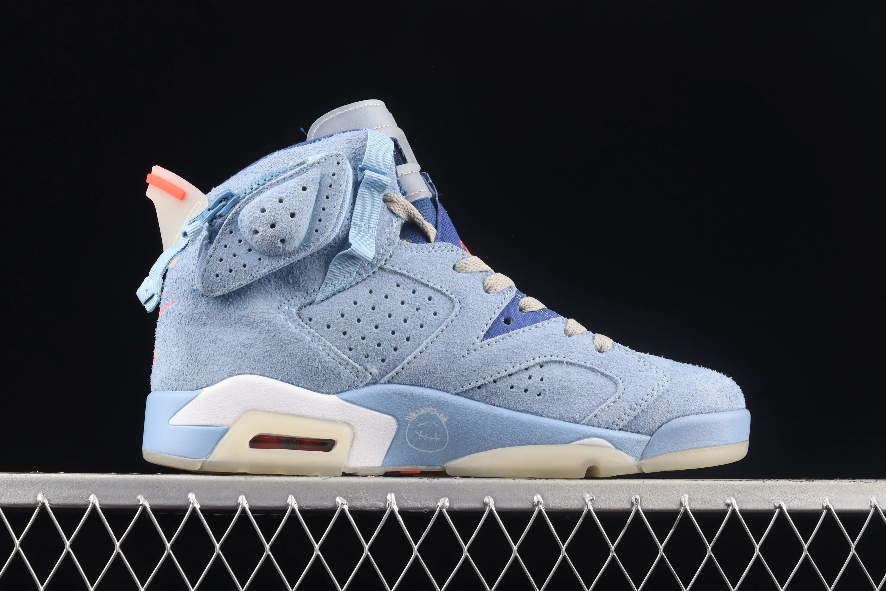 All categories Air Jordan Jordan series basketball shoes Air Jordan 6 Travis Scott x Air Jordan 6 "Cerulean" AJ6 Joe 6 joint sky blue DH0690-400